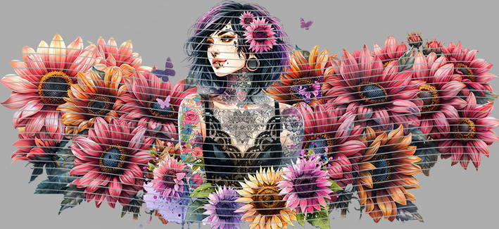 16oz Sunflower Girl-SU-289